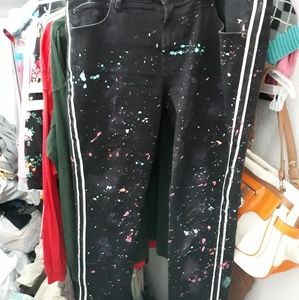 Custom painted jeans